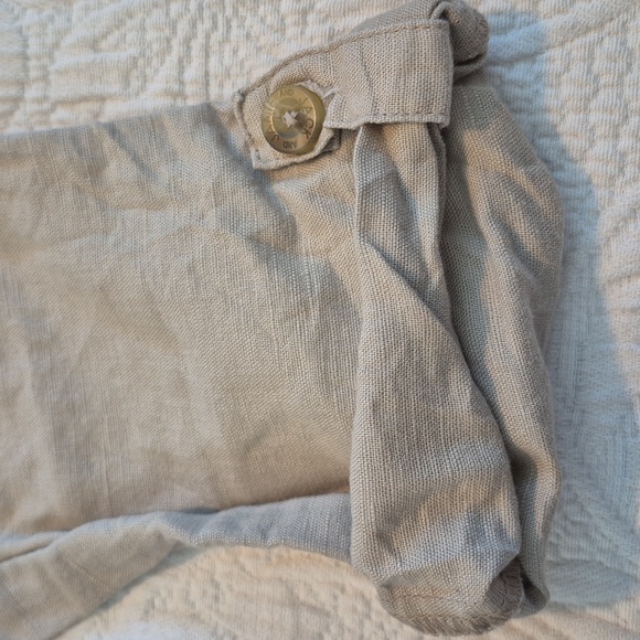 Janie and Jack boys 18 - 24 months tan convertible leg linen blend pants VGUC - Picture 2 of 8